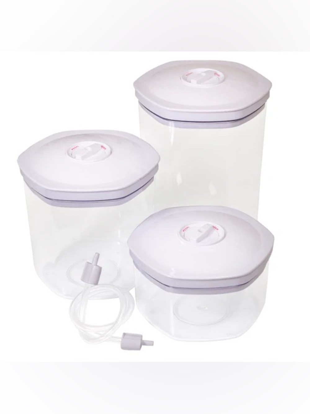 Avid Armor 3-Piece Food
Vacuum Canister Set - Picture 2 of 8
